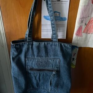 Gently Used UO Exclusive BDG Washed Denim Tote Bag